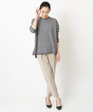 PZLEM14210 GEORGES RECH(ジョルジュ・レッシュ) 【洗える】ピンタックジョグパンツ ベージュ