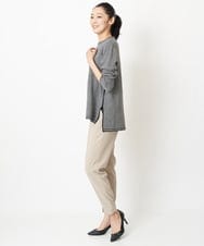 PZLEM14210 GEORGES RECH(ジョルジュ・レッシュ) 【洗える】ピンタックジョグパンツ ベージュ