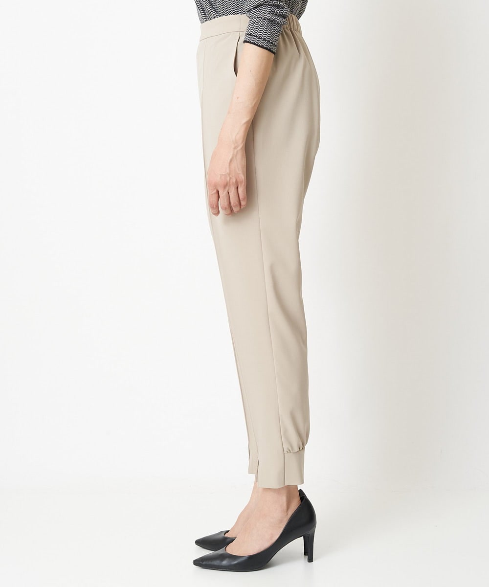 PZLEM14210 GEORGES RECH(ジョルジュ・レッシュ) 【洗える】ピンタックジョグパンツ ベージュ