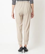 PZLEM14210 GEORGES RECH(ジョルジュ・レッシュ) 【洗える】ピンタックジョグパンツ ベージュ