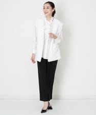 PZLET03260 GEORGES RECH(ジョルジュ・レッシュ) [セットアップ対応]パウダリーストレートパンツ ライトグレー