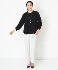 PZLET03260 GEORGES RECH(ジョルジュ・レッシュ) [セットアップ対応]パウダリーストレートパンツ ライトグレー