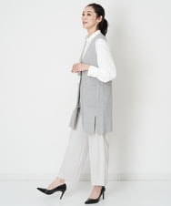 PZLET03260 GEORGES RECH(ジョルジュ・レッシュ) [セットアップ対応]パウダリーストレートパンツ ライトグレー