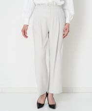PZLET03260 GEORGES RECH(ジョルジュ・レッシュ) [セットアップ対応]パウダリーストレートパンツ ライトグレー