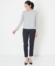 PZLET19210 GEORGES RECH(ジョルジュ・レッシュ) ストレッチテーパードパンツ アイボリー