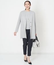 PZLET19210 GEORGES RECH(ジョルジュ・レッシュ) ストレッチテーパードパンツ アイボリー