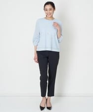 PZLET19210 GEORGES RECH(ジョルジュ・レッシュ) ストレッチテーパードパンツ アイボリー
