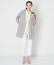 PZLET19210 GEORGES RECH(ジョルジュ・レッシュ) ストレッチテーパードパンツ アイボリー
