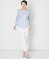 PZLET19210 GEORGES RECH(ジョルジュ・レッシュ) ストレッチテーパードパンツ アイボリー