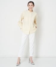 PZLET19210 GEORGES RECH(ジョルジュ・レッシュ) ストレッチテーパードパンツ アイボリー