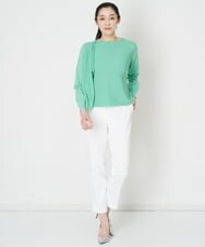 PZLET19210 GEORGES RECH(ジョルジュ・レッシュ) ストレッチテーパードパンツ アイボリー