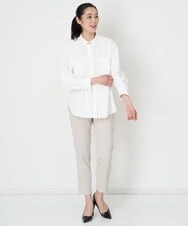 PZLET19210 GEORGES RECH(ジョルジュ・レッシュ) ストレッチテーパードパンツ アイボリー