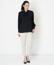 PZLET19210 GEORGES RECH(ジョルジュ・レッシュ) ストレッチテーパードパンツ アイボリー