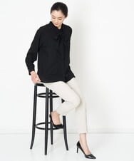 PZLET19210 GEORGES RECH(ジョルジュ・レッシュ) ストレッチテーパードパンツ アイボリー