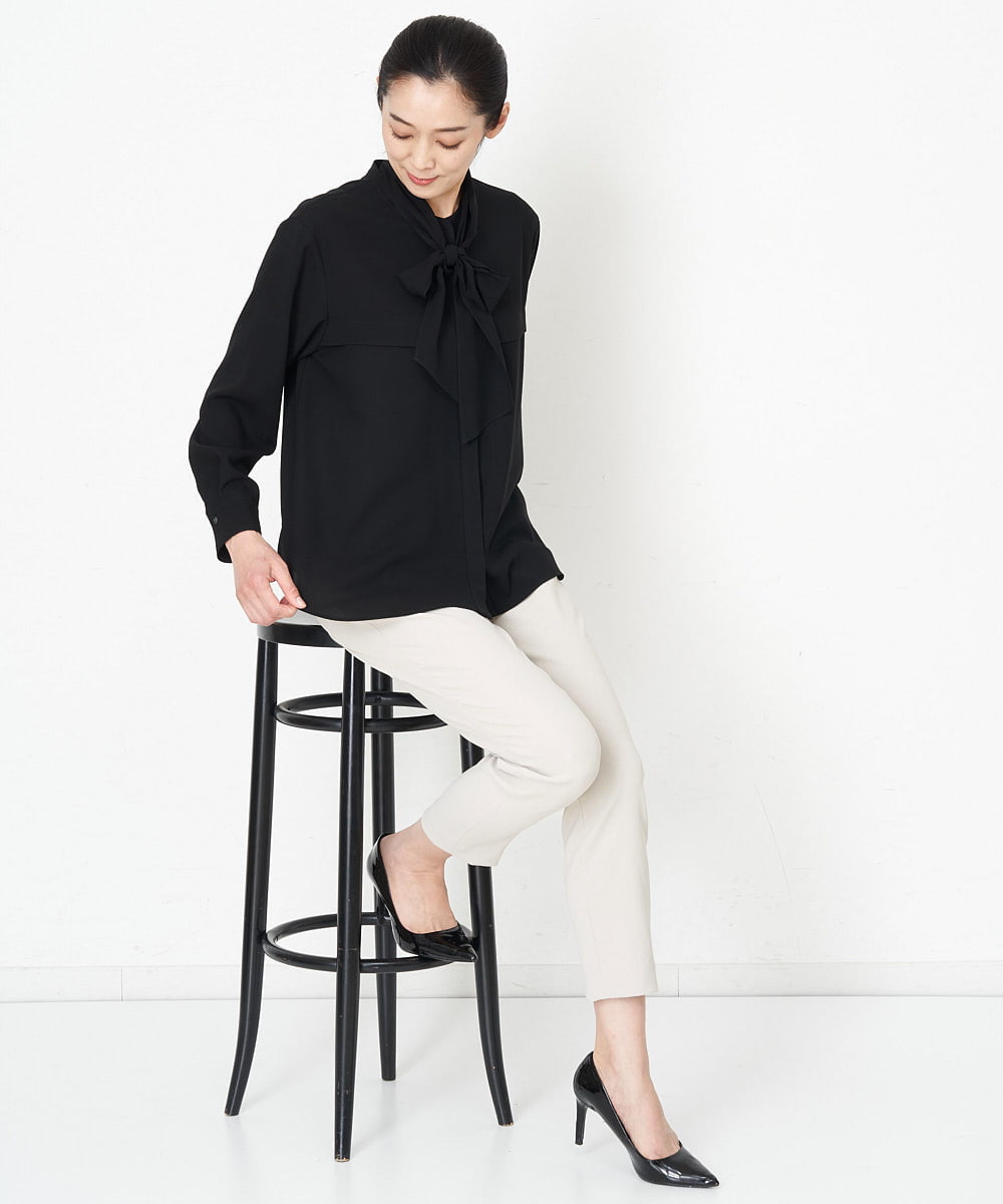 PZLET19210 GEORGES RECH(ジョルジュ・レッシュ) ストレッチテーパードパンツ アイボリー
