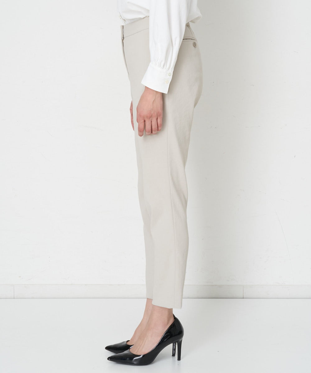 PZLET19210 GEORGES RECH(ジョルジュ・レッシュ) ストレッチテーパードパンツ アイボリー