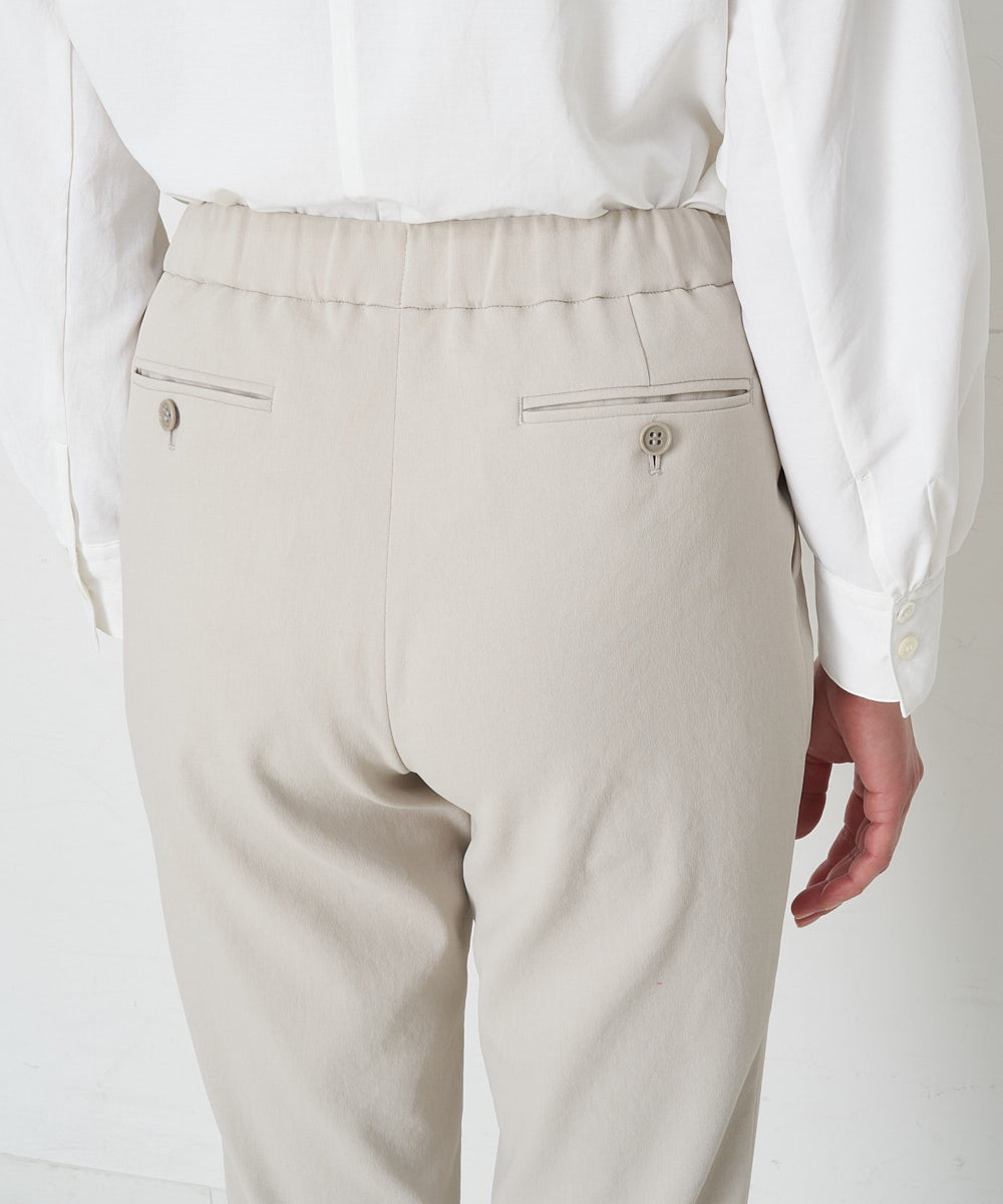 PZLET19210 GEORGES RECH(ジョルジュ・レッシュ) ストレッチテーパードパンツ アイボリー