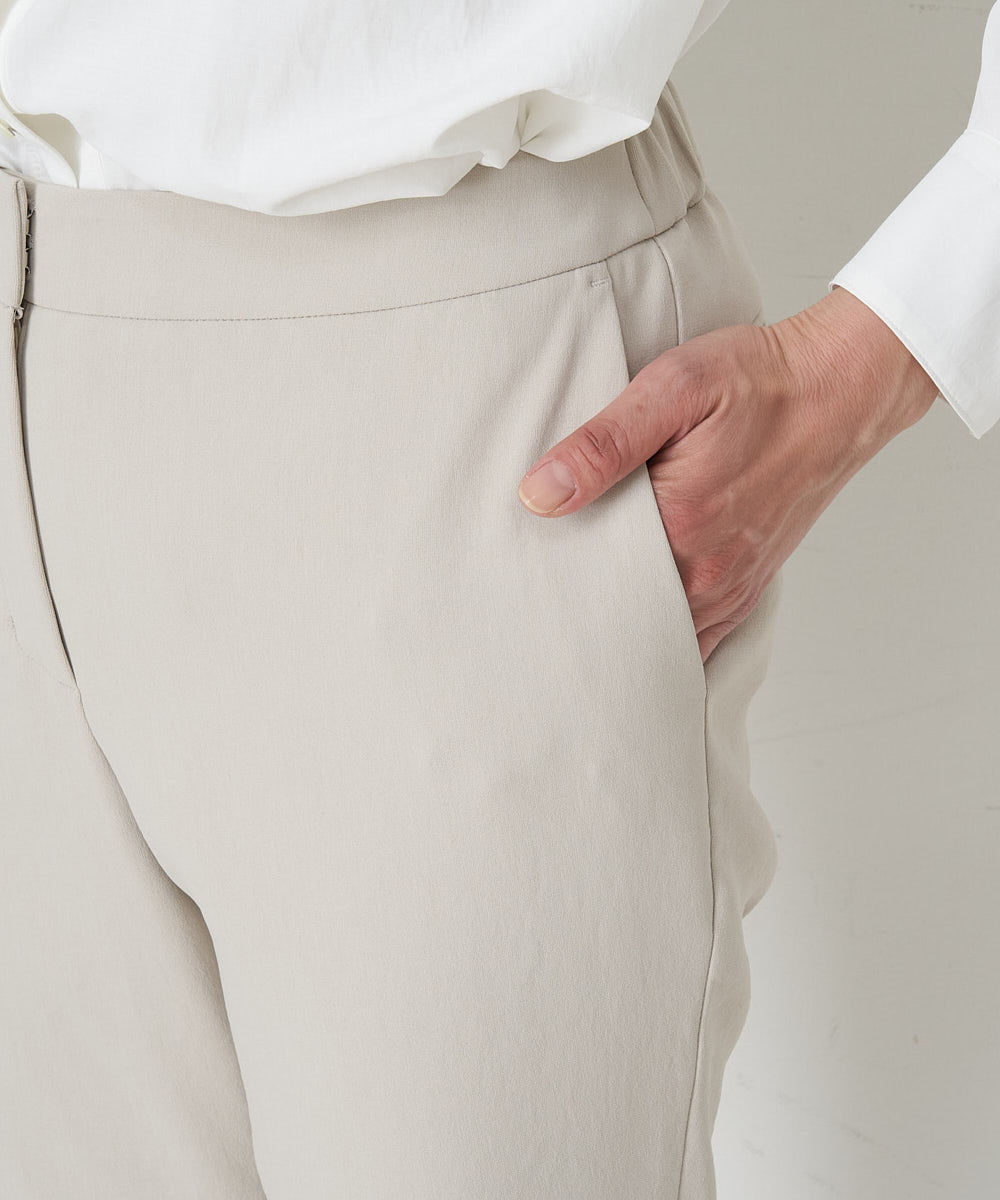 PZLET19210 GEORGES RECH(ジョルジュ・レッシュ) ストレッチテーパードパンツ アイボリー