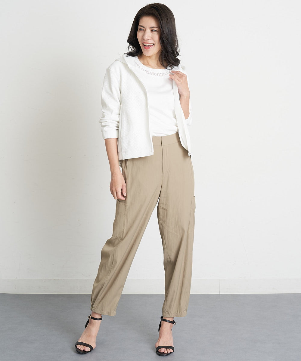 PZLET31290 GEORGES RECH(ジョルジュ・レッシュ) ペグトップワークパンツ ベージュ