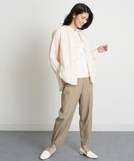 PZLET31290 GEORGES RECH(ジョルジュ・レッシュ) ペグトップワークパンツ ベージュ