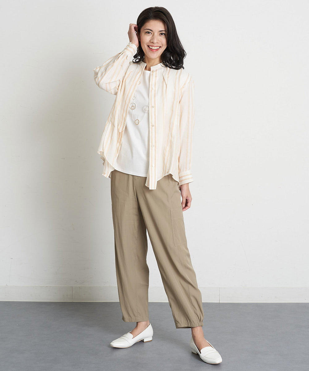 PZLET31290 GEORGES RECH(ジョルジュ・レッシュ) ペグトップワークパンツ ベージュ