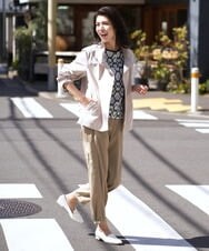 PZLET31290 GEORGES RECH(ジョルジュ・レッシュ) ペグトップワークパンツ ベージュ
