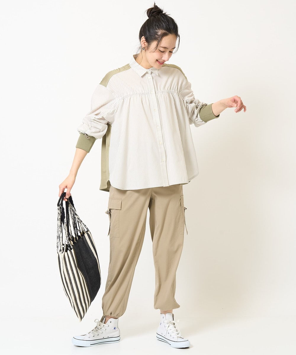 PZLGA10290 GEORGES RECH(ジョルジュ・レッシュ) パラシュートカーゴパンツ ベージュ