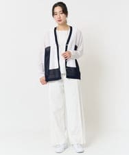 PZLGA19270 GEORGES RECH(ジョルジュ・レッシュ)  [日本製/接触冷感]サイドタックワイドパンツ ライトグレー