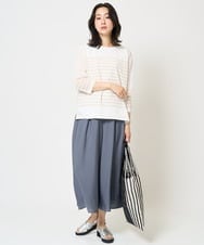 PZLGA30240 GEORGES RECH(ジョルジュ・レッシュ) [接触冷感]エコベロソフトローンキュロットパンツ グレー