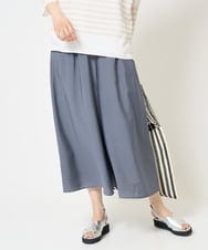 PZLGA30240 GEORGES RECH(ジョルジュ・レッシュ) [接触冷感]エコベロソフトローンキュロットパンツ グレー
