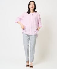 PZLGA34240 GEORGES RECH(ジョルジュ・レッシュ)  [日本製]TRピンストライプジョグパンツ ネイビー