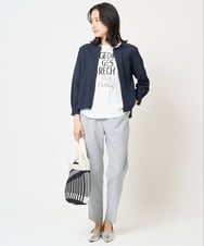PZLGA34240 GEORGES RECH(ジョルジュ・レッシュ)  [日本製]TRピンストライプジョグパンツ ネイビー