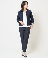 PZLGA34240 GEORGES RECH(ジョルジュ・レッシュ)  [日本製]TRピンストライプジョグパンツ ネイビー