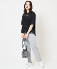 PZLGA34240 GEORGES RECH(ジョルジュ・レッシュ)  [日本製]TRピンストライプジョグパンツ ネイビー