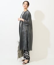 PZLGA43290 GEORGES RECH(ジョルジュ・レッシュ) [日本製]ブラッシュパターンワイドストレートパンツ ブラック