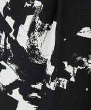 PZLGA43290 GEORGES RECH(ジョルジュ・レッシュ) [日本製]ブラッシュパターンワイドストレートパンツ ブラック