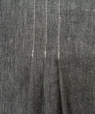 PZLGA49270 GEORGES RECH(ジョルジュ・レッシュ)  [日本製]デニムライクリネンワイドパンツ ブラック