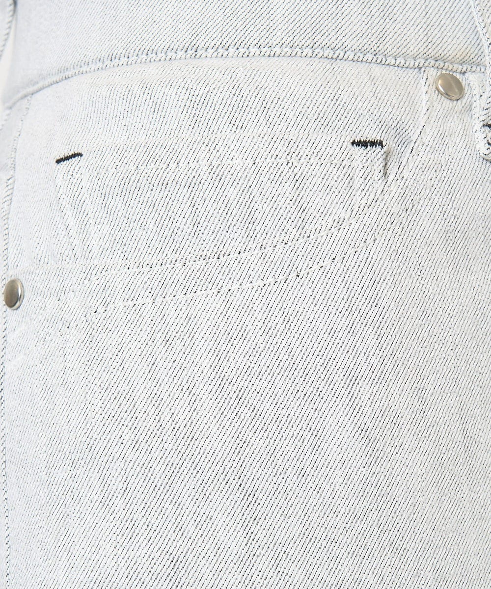 PZLGB50250 GEORGES RECH(ジョルジュ・レッシュ) ストレッチスリムホワイトデニムパンツ ライトグレー