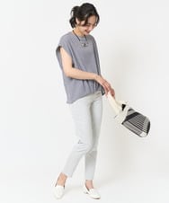 PZLGC20250 GEORGES RECH(ジョルジュ・レッシュ) [日本製/接触冷感]スリムストレートクロップドパンツ ライトグレー