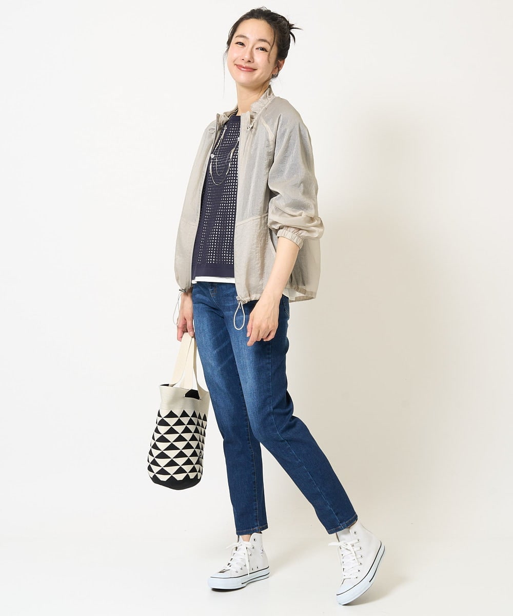 PZLGC50250 GEORGES RECH(ジョルジュ・レッシュ) ストレッチスリム10ozスリムパンツ ネイビー