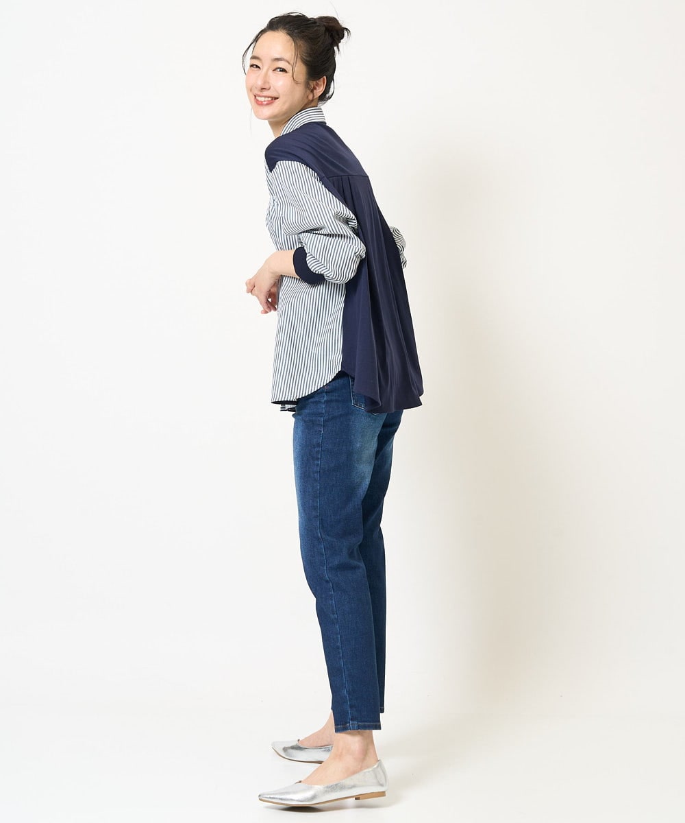 PZLGC50250 GEORGES RECH(ジョルジュ・レッシュ) ストレッチスリム10ozスリムパンツ ネイビー