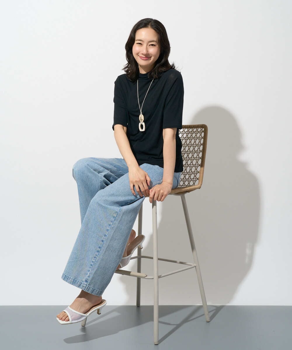 PZLGD03330 GEORGES RECH(ジョルジュ・レッシュ) イージーデニムワイドパンツ ライトブルー