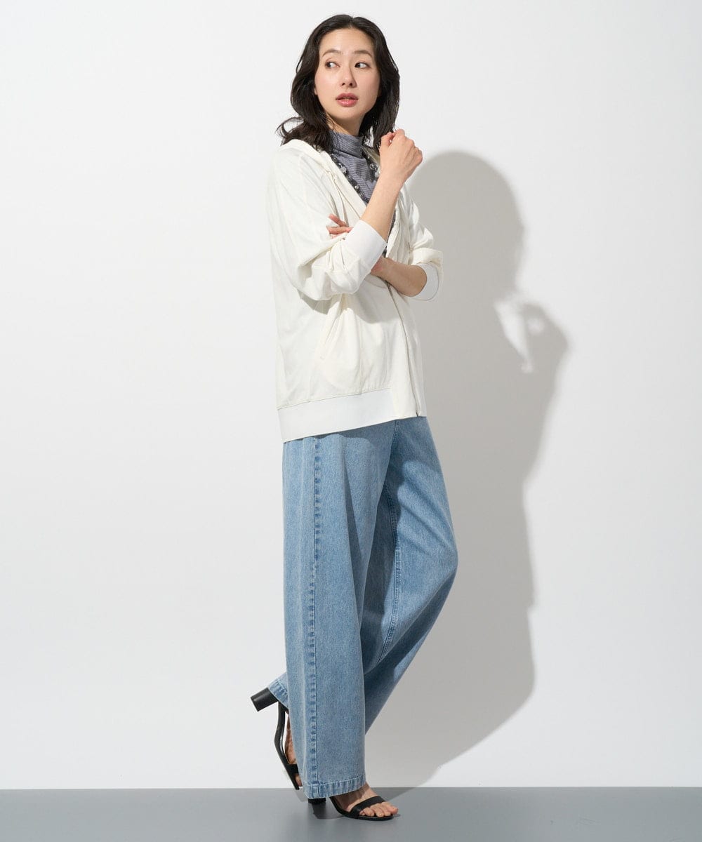 PZLGD03330 GEORGES RECH(ジョルジュ・レッシュ) イージーデニムワイドパンツ ライトブルー