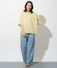 PZLGD03330 GEORGES RECH(ジョルジュ・レッシュ) イージーデニムワイドパンツ ライトブルー