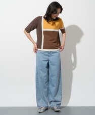 PZLGD03330 GEORGES RECH(ジョルジュ・レッシュ) イージーデニムワイドパンツ ライトブルー