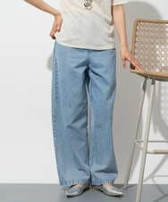 PZLGD03330 GEORGES RECH(ジョルジュ・レッシュ) イージーデニムワイドパンツ ライトブルー