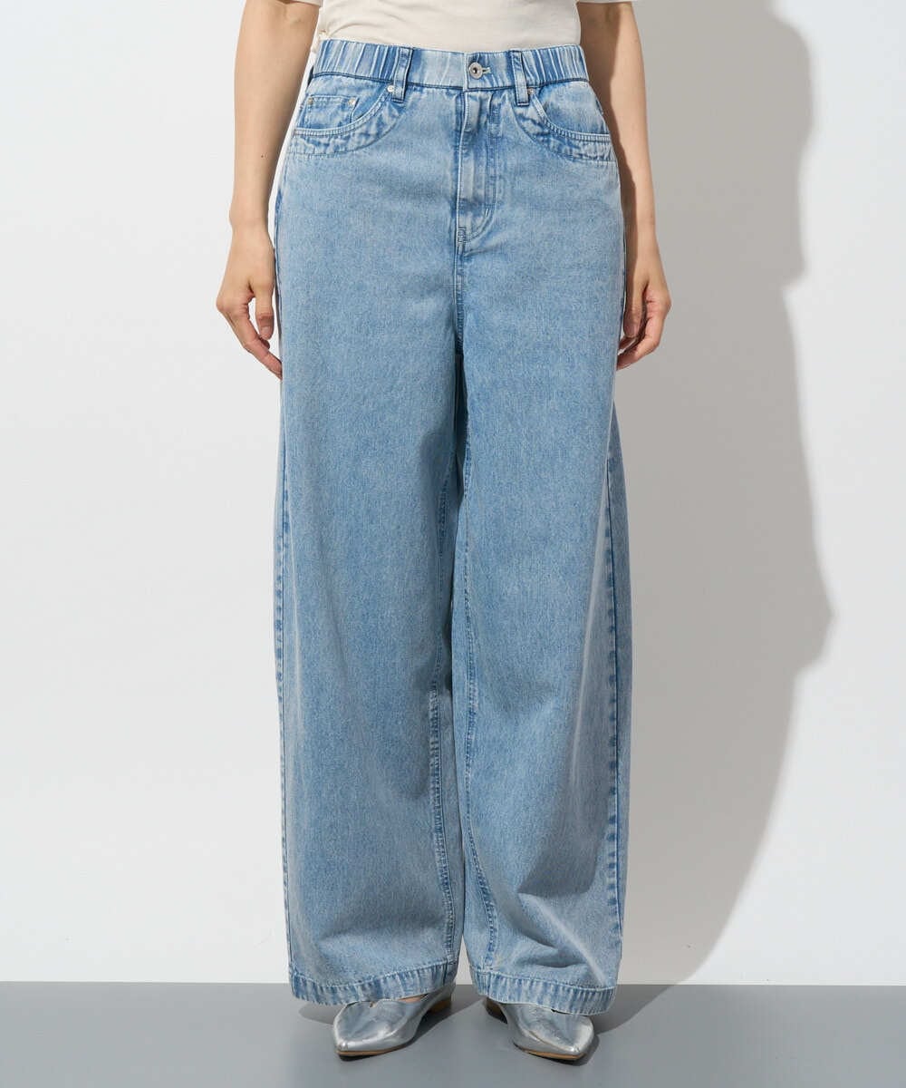 PZLGD03330 GEORGES RECH(ジョルジュ・レッシュ) イージーデニムワイドパンツ ライトブルー