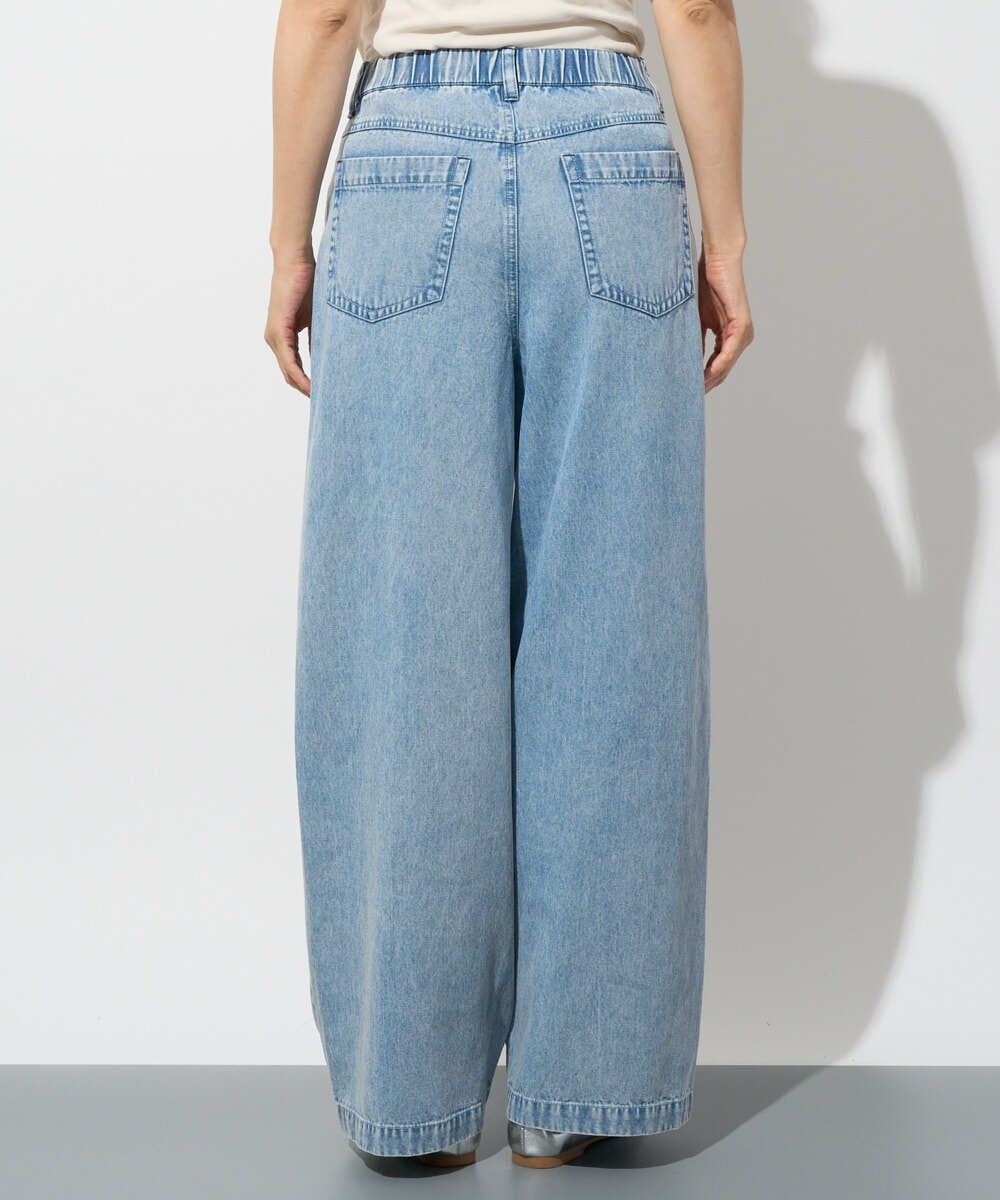 PZLGD03330 GEORGES RECH(ジョルジュ・レッシュ) イージーデニムワイドパンツ ライトブルー