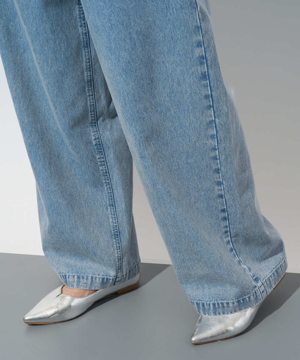 PZLGD03330 GEORGES RECH(ジョルジュ・レッシュ) イージーデニムワイドパンツ ライトブルー