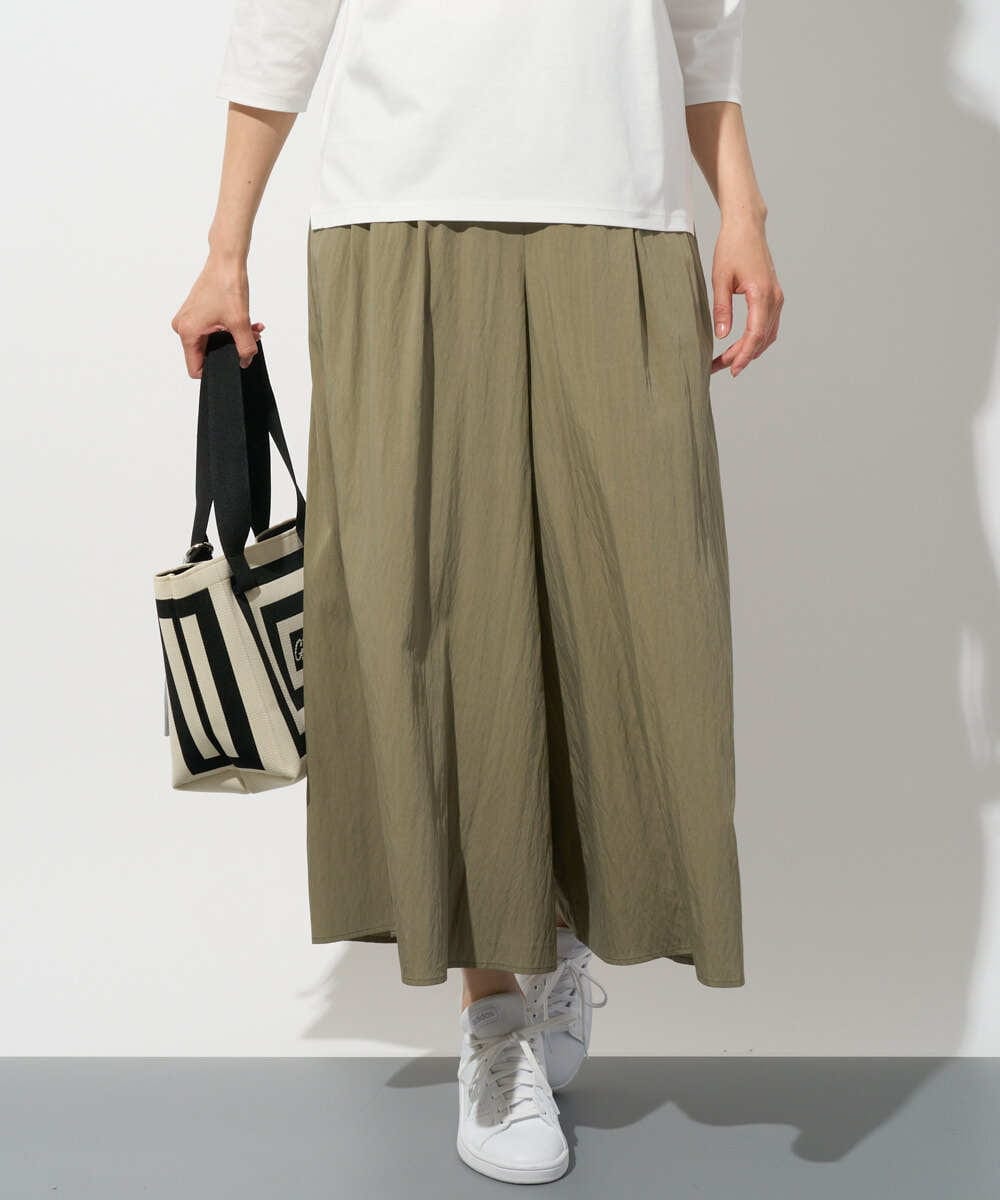 PZLGD09250 GEORGES RECH(ジョルジュ・レッシュ) ナチュラルブロードガウチョパンツ カーキ
